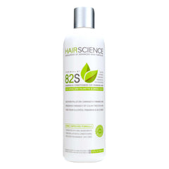 Hair Science Formula 82S front bottle showing clean design and benefits