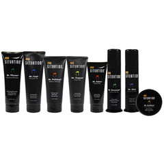 Hair Situation jar on a bathroom shelf conveying daily routine ease and shelf‑friendly design