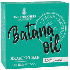Hair Thickness Maximizer front packaging showing bar and sustainable benefit