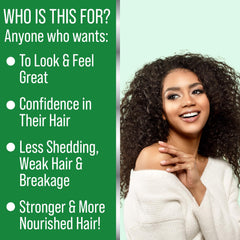Hair Thickness Maximizer applying oil to scalp for soothing stimulation