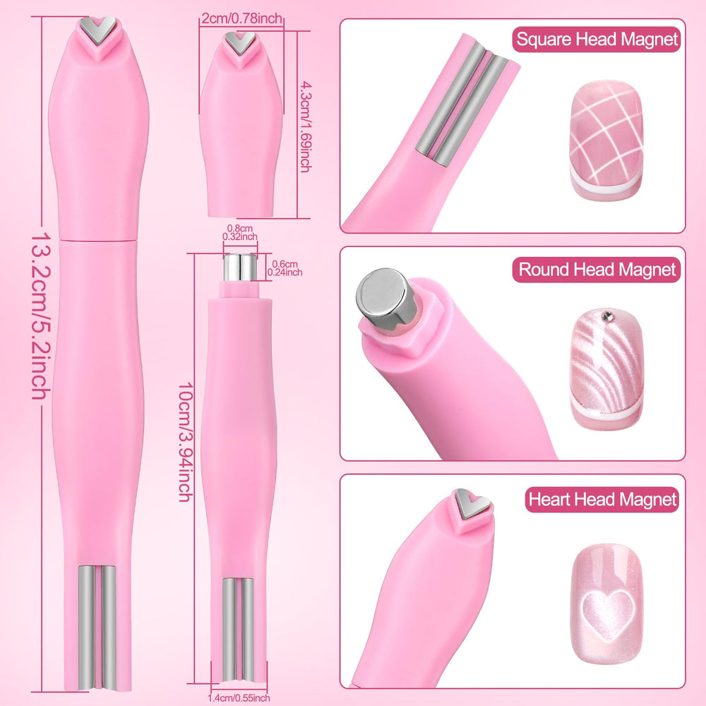 HairChrysm black bead-attracting pen picking up small metal beads for placement