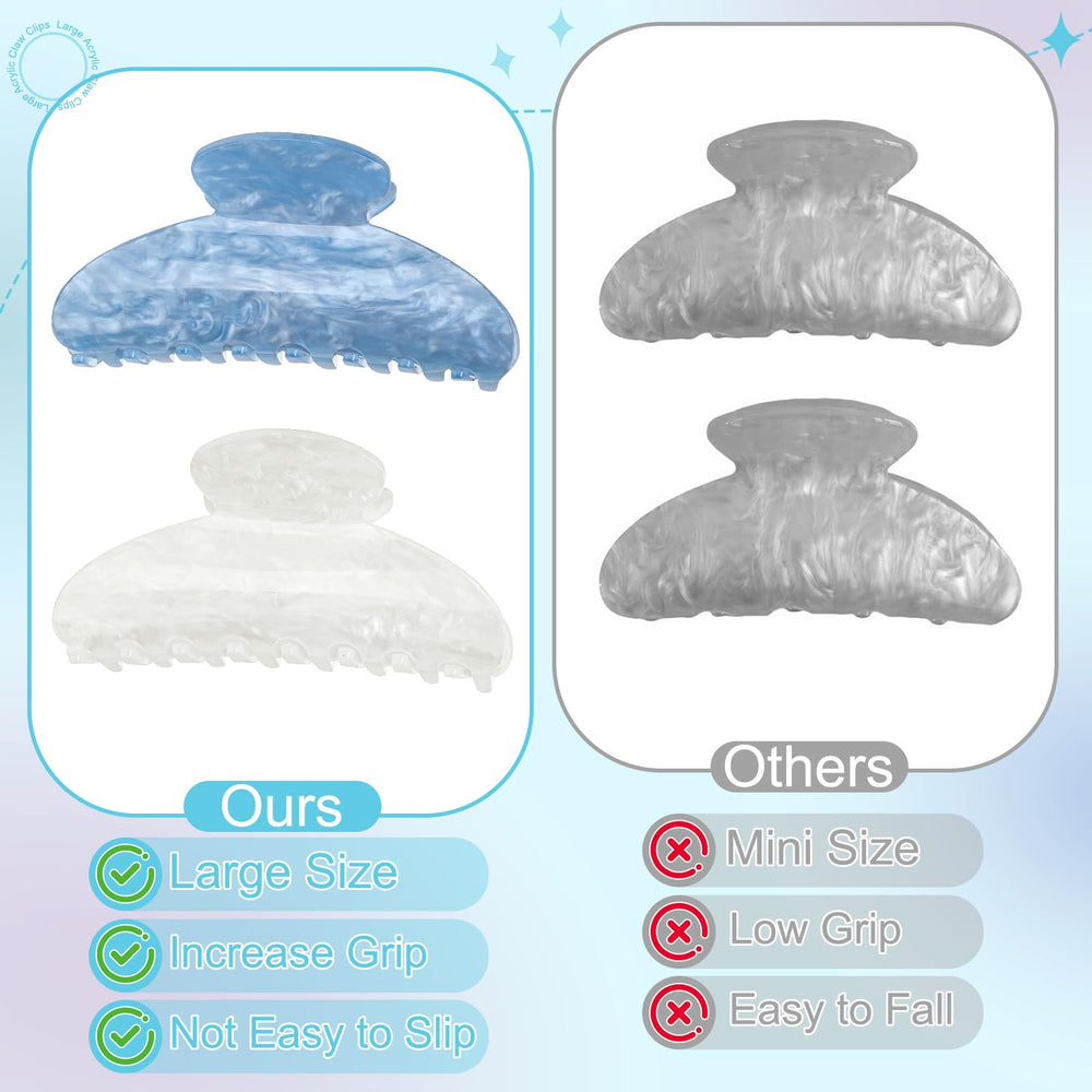HairChrysm clip holding half-up hairstyle offering polished quick style benefit