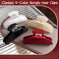 HairChrysm clips in hand to show 4.2-inch size and easy one-handed styling benefit