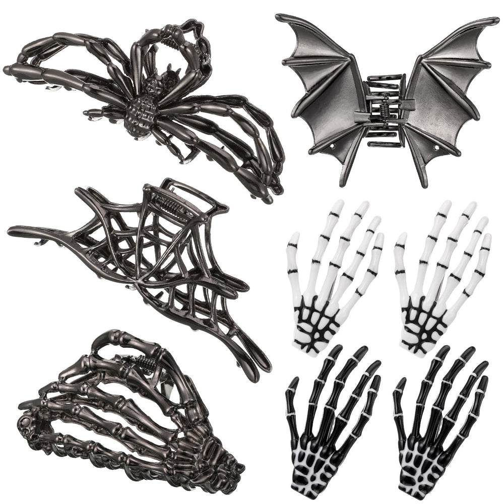 HairChrysm front packaging showing complete 8-piece gothic clip set and styling options