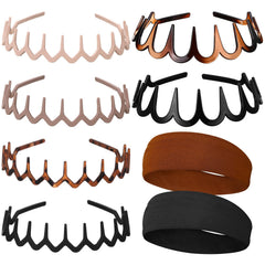 HairChrysm front view of full 8-piece set showing variety and quick styling benefit