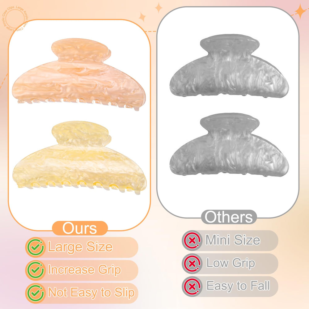 HairChrysm white clip side profile illustrating smooth edges and comfort