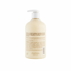 Hairitage pump and label close-up revealing ingredients and benefits for shoppers