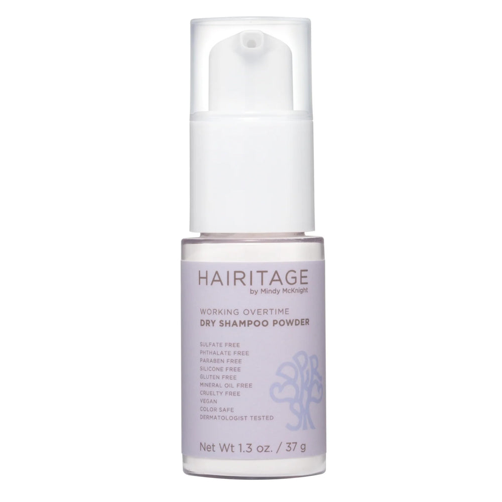 Hairitage front jar image showing packaging and travel convenience