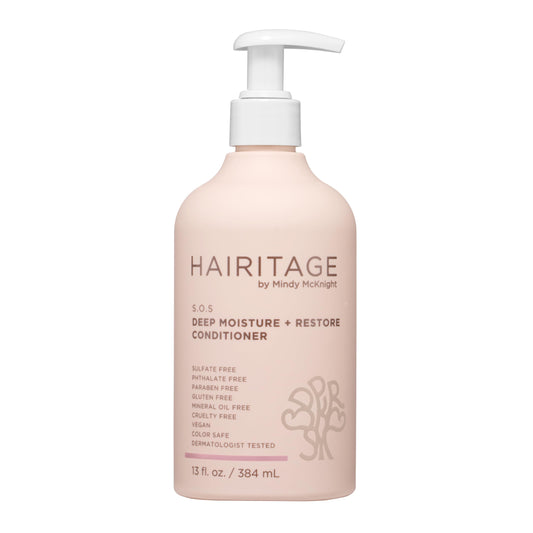 Hairitage front packaging showing product and benefits