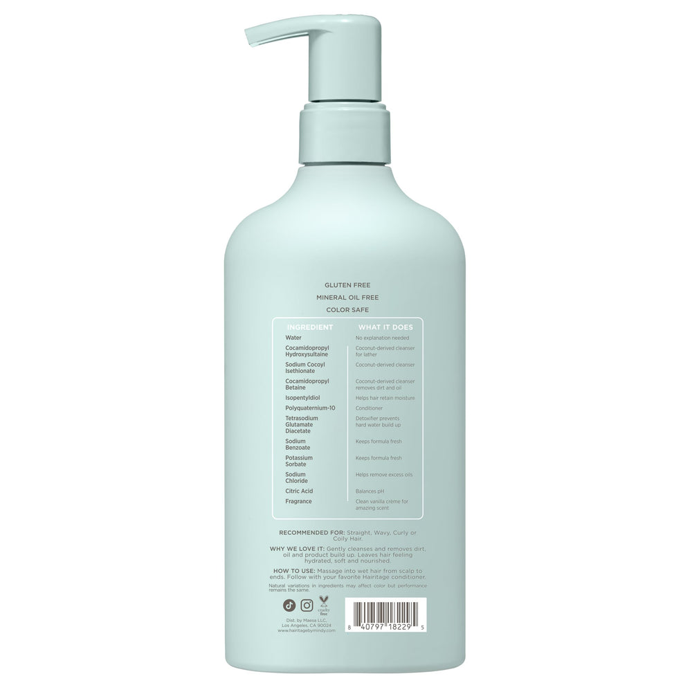 Hairitage with vanilla bean representing warm fragrance and natural-derived scent