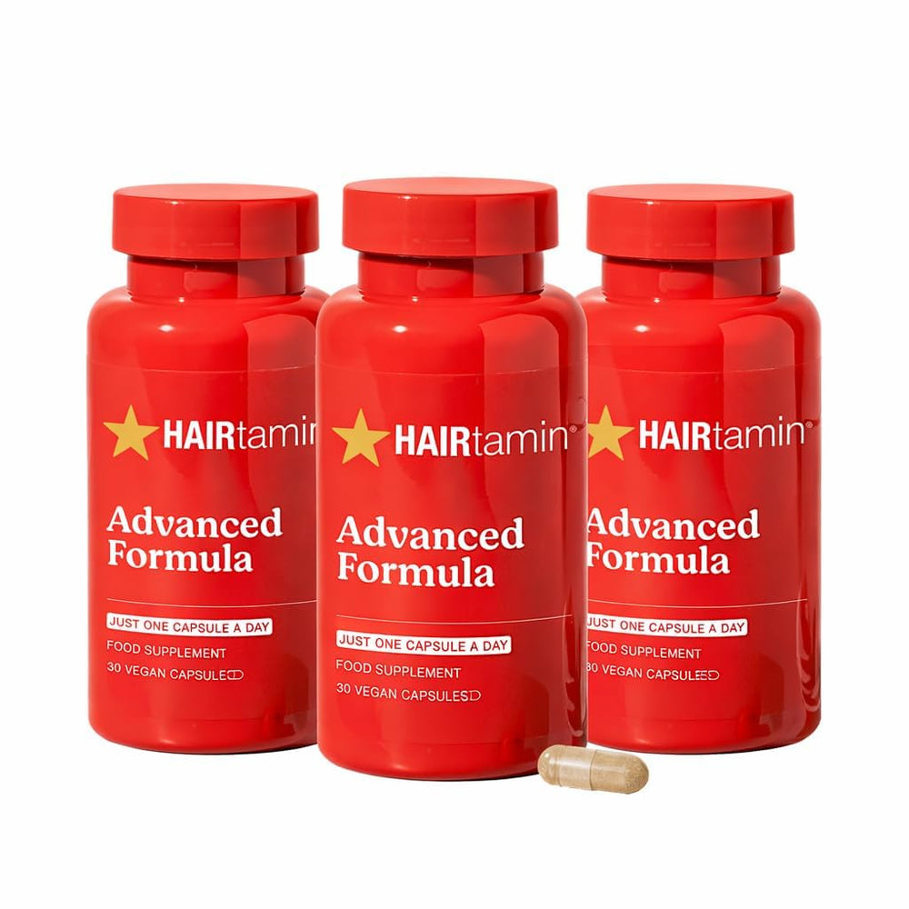 HAIRtamin front packaging showing brand and three-month supply benefits