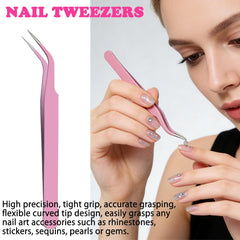 HAIY nail stand holding press-on tips while being painted, improving stability and control