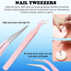 HAIY striping tape and tweezers ready to use for crisp lines and precise placement