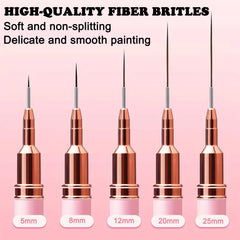 HAIY assortment of UV gel brushes for smooth application
