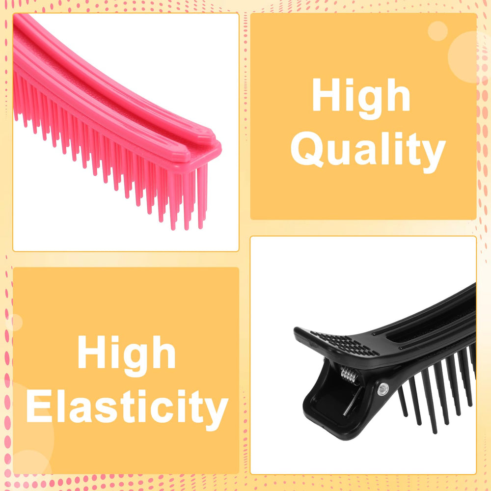 HAKFOO clips in use during coloring to keep hair sections steady