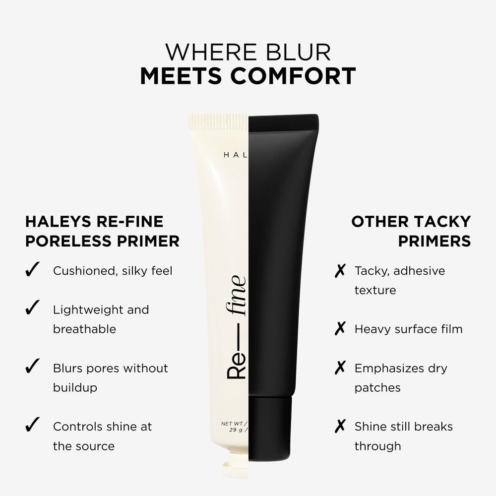HALEYS primer ingredients shot with vitamin C E and green tea emphasizing antioxidant benefit