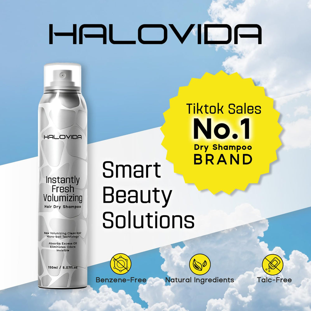 HALOVIDA used by woman commuting for quick refresh and added volume