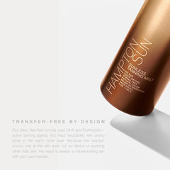 Hampton Sun face application scene showing gentle formula for facial use benefit