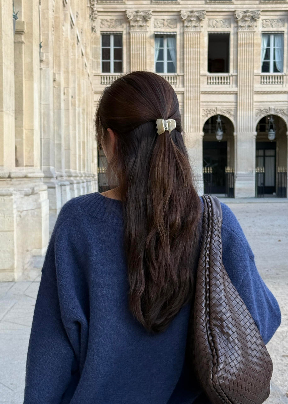 Hana Mia clip inside soft carrying bag showing travel protection and easy storage benefit
