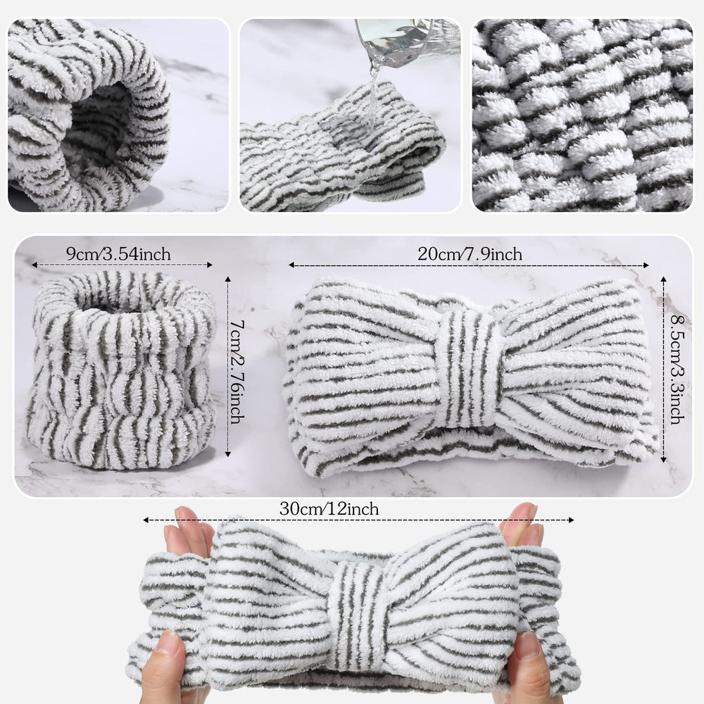 Hanaive wristbands close-up texture demonstrating soft coral-velvet absorbency benefit