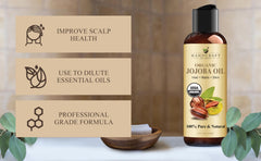 Handcraft Blends close-up drop of jojoba oil emphasizing light texture and fast absorption
