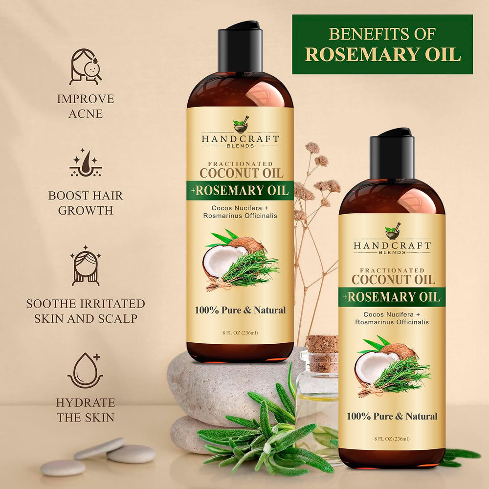 8 fl oz Handcraft Blends bottle next to everyday items showing scale benefit
