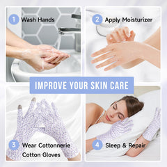HandLove lavender dots detail emphasizing gentle grip and aesthetic