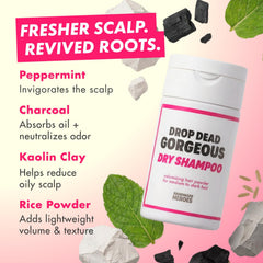 Handmade Heroes applying powder to roots demonstrating instant volume benefit