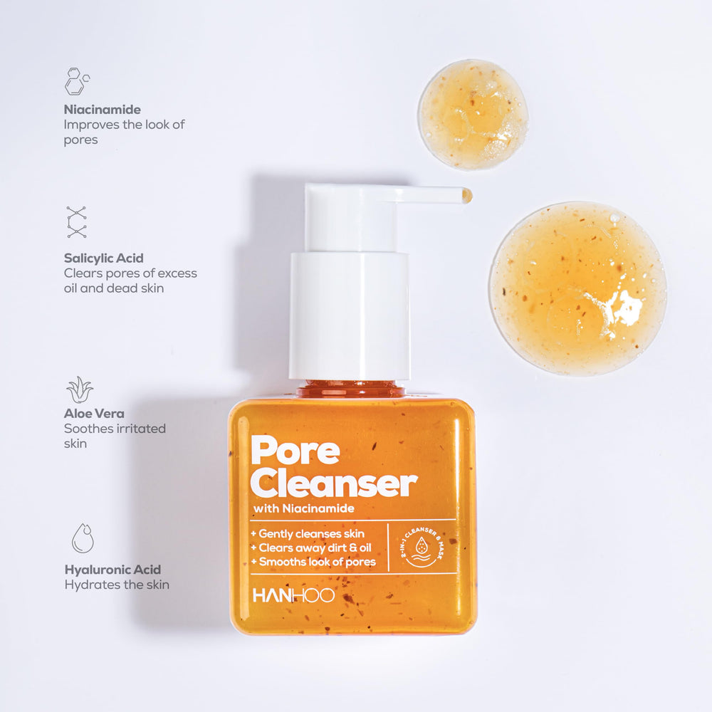 HANHOO spread as rinse-off mask showing coverage and deep-clean capability benefit