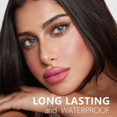 HANLADY applying A63 Icon Era on lips illustrating precise, bold color payoff