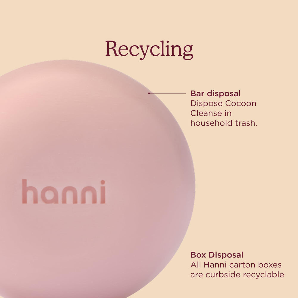 HANNI in a bathroom lifestyle scene promoting calming ritual