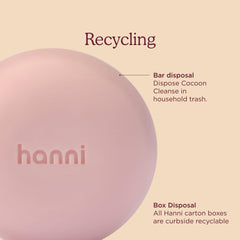 HANNI in a bathroom lifestyle scene promoting calming ritual