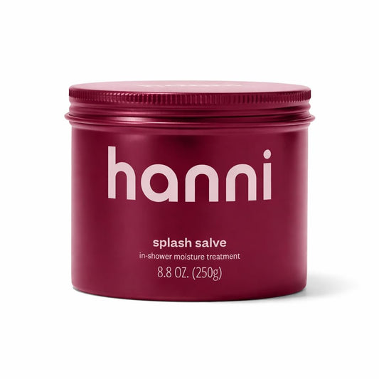 HANNI Splash Salve front packaging showing label and size for clarity