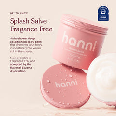 HANNI close-up texture of solid salve melting, showing smooth spreadability