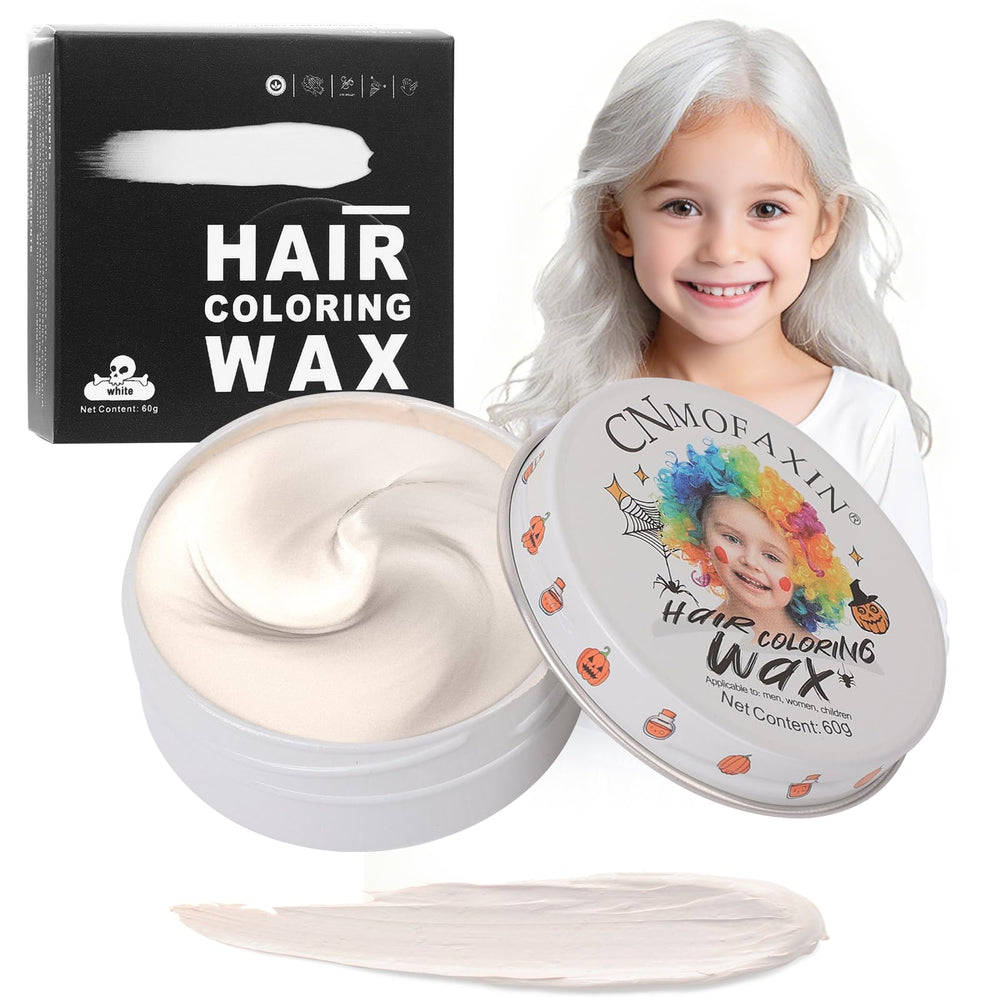 Hansuby tub front view showing silver white wax and label, clear product info benefit