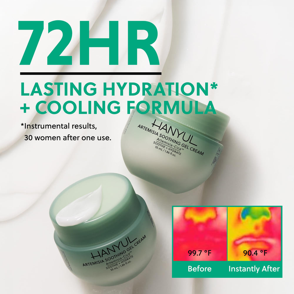 Hanyul packaging side profile conveying clean, gentle formulation benefit