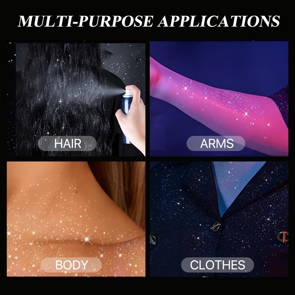 HANYWIL body spray on shoulders showing smooth, long-lasting shimmer