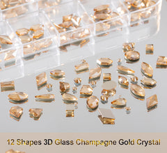 haozher detail of 3D gold-shaped charms showing variety and creative design impact