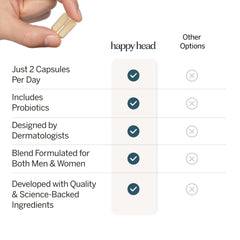 Happy Head bottle in hand for size and scale convenience