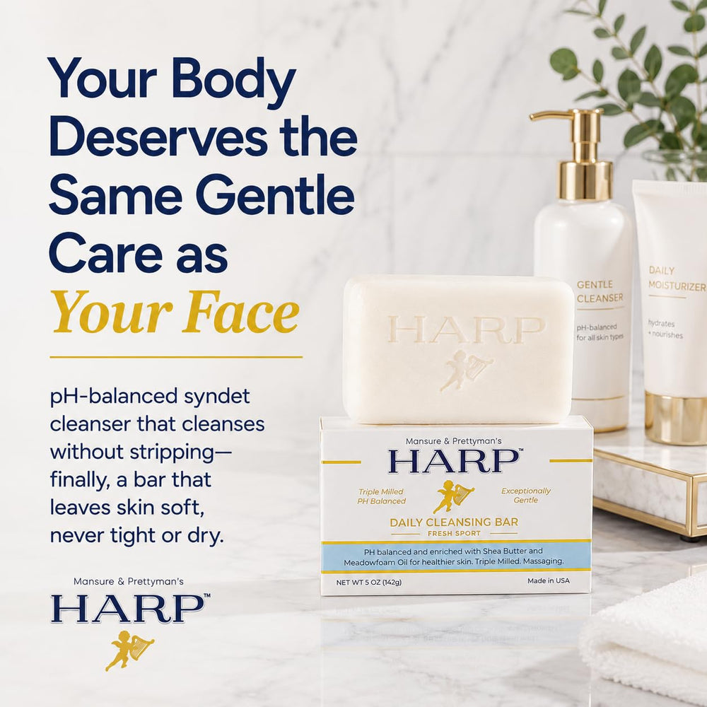 HARP close-up of bar surface texture highlighting creamy lather benefit