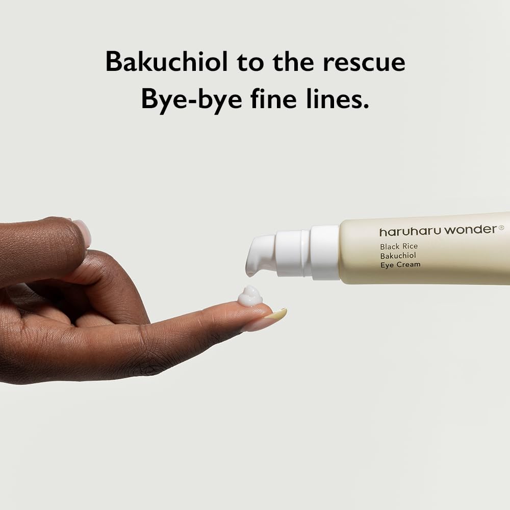 HARUHARU open jar close-up of cream texture, smooth finish for delicate eye skin