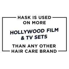 HASK keratin oil used on dry hair showing glossy, non-greasy finish benefit