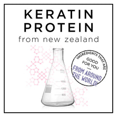 HASK keratin oil applied to wet hair for smoothing and frizz control benefit