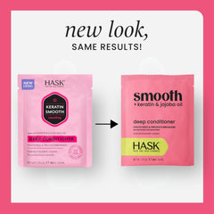 HASK keratin open tube showing creamy texture for deep repair