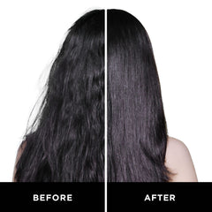 HASK bottle label close-up highlighting keratin formula and ingredient benefits