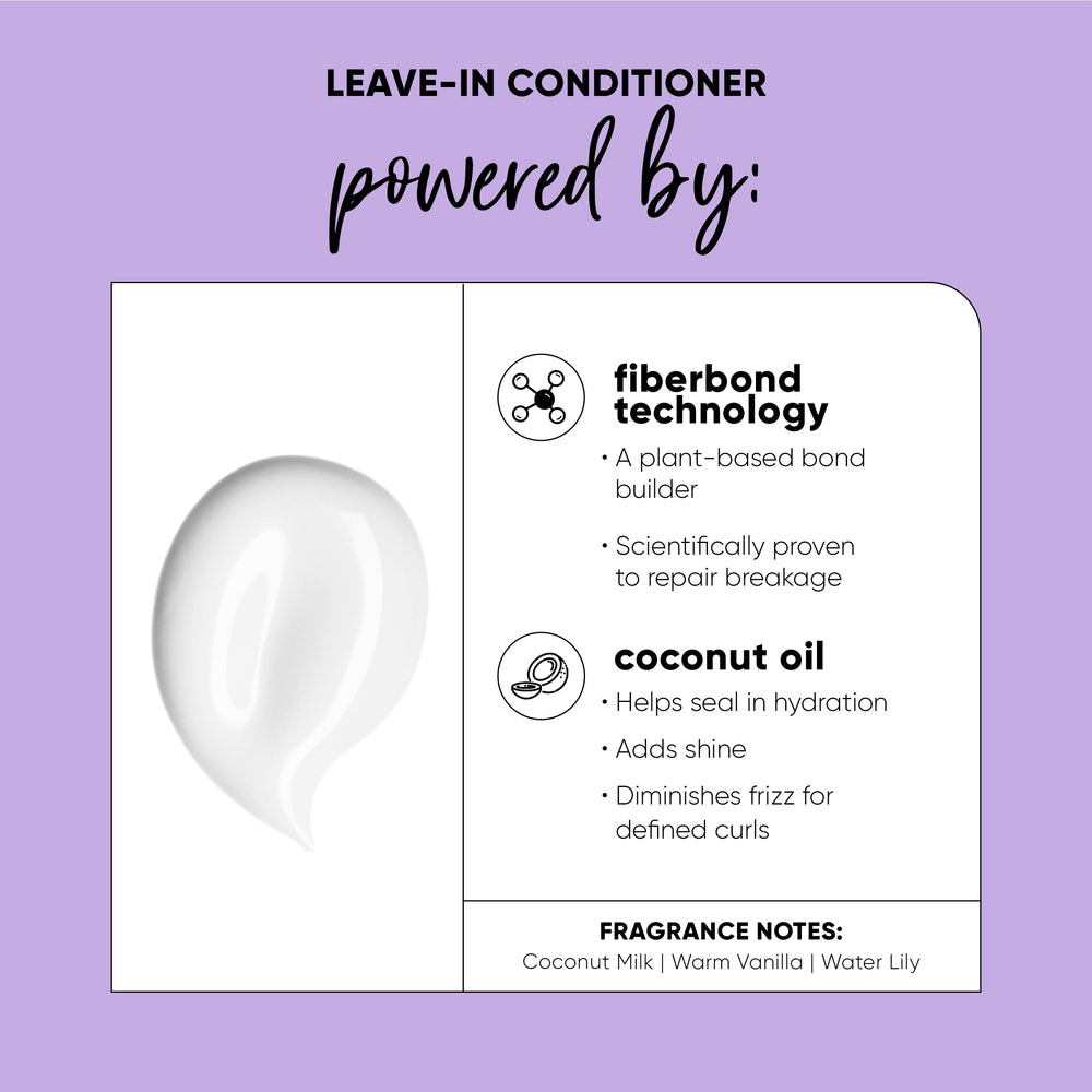 HASK creamy leave-in texture on palm demonstrating lightweight hydration