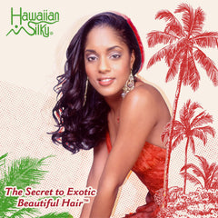 Hawaiian Silky finished hairstyle on model showing smoother, manageable hair benefits