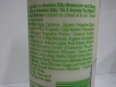 Hawaiian Silky label and ingredient area showing essential proteins and product details