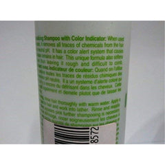 Hawaiian Silky lather turning pink to indicate relaxer residue for safer rinsing