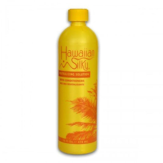 Hawaiian Silky front bottle view showing label and 16 fl oz size benefit